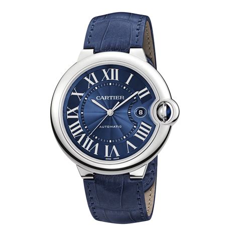 remplacement bracelet cuir montre cartier|cartier ballon bleu watch straps.